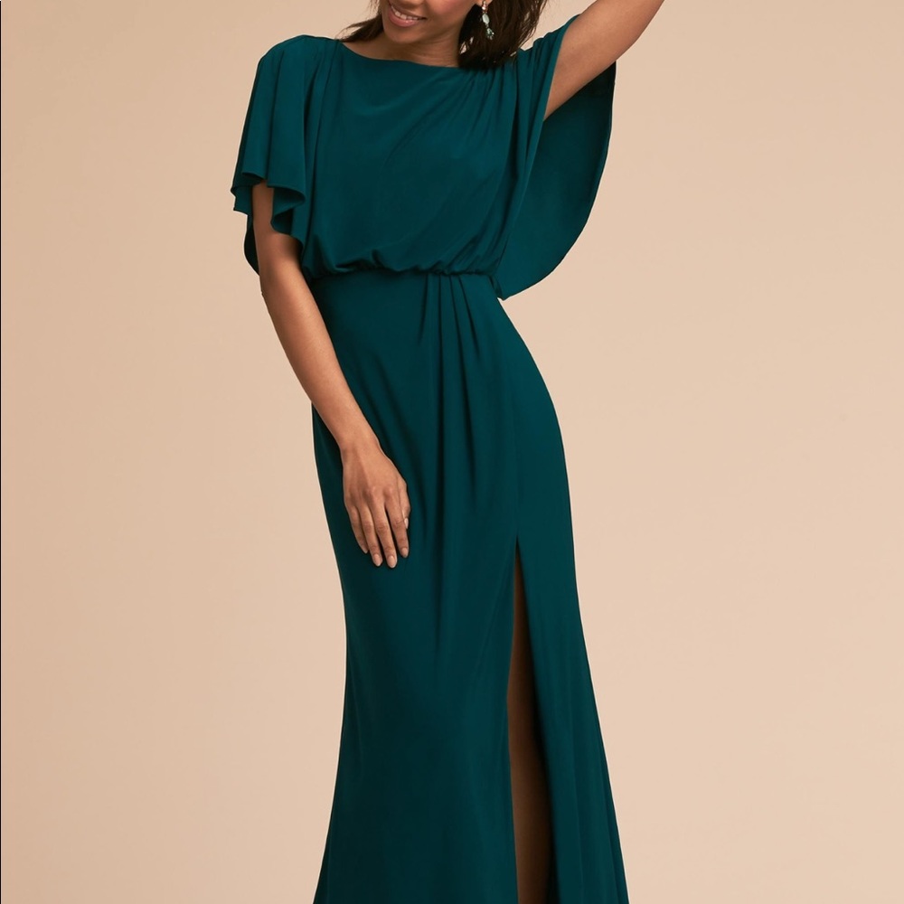 BHLDN
Lena Flutter Sleeve Jersey Dress
Color Emerald
Size 8
$198.00 Worn Once